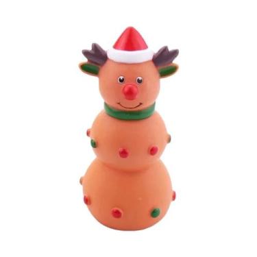 Imagem de Brinquedos De Borracha De Látex Duráveis Com Tema De Natal Para Cães E
