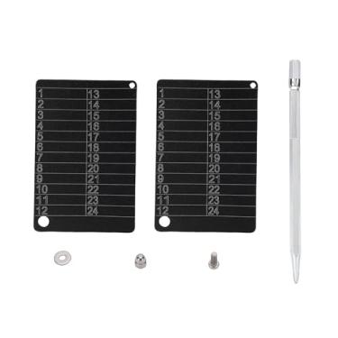 Imagem de Asixxsix Armazenamento de Frase de Semente Criptográfica, Placa de Semente de Bitcoin de 24 Palavras, Placa de Aço de Armazenamento de de Criptografia de Carteira Segura de