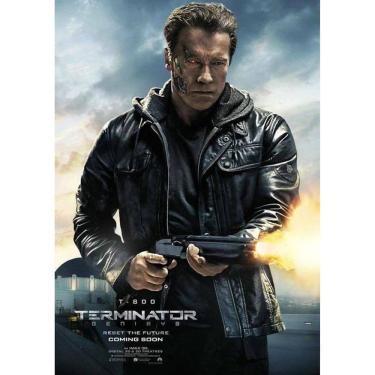 Imagem de Pôster Anime Art Terminator Arnold Schwarzenegger 30x42cm
