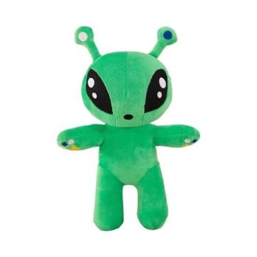 Imagem de Brinquedo De Pelúcia Alienígena Verde 30cm Monstro Com Tentáculos E Ch