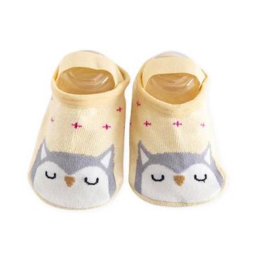 Imagem de Meia Sapatilha Antiderrapante Infantil Pietra Baby Unissex Algodão Con