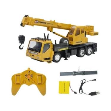 Imagem de Modelo De Trator Bulldozer RC Para Meninos 1/24, Caminhão De Engenhari