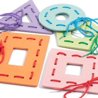 Imagem de Dynwave Brinquedo de madeira para encapar e desenvolver a coordenação fina. Portátil, essencial, educativo e prático para o desenvolvimento