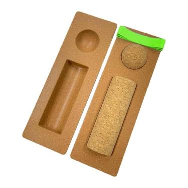 Imagem de Baoblaze Prancha de equilíbrio, rolo de fortalecimento para os pés, prevenção de quedas, equipamento de equilíbrio, faixas de resistência, bola de massagem, Bola de Cortiça