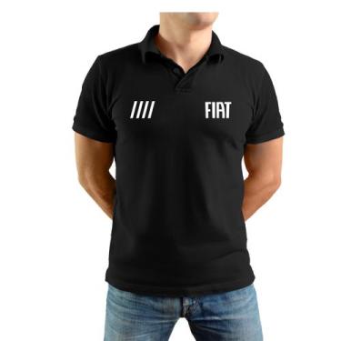Imagem de Camisa Polo Gola Uniforme Fiat Logo Bordado Masculino - Sete Sete Espo