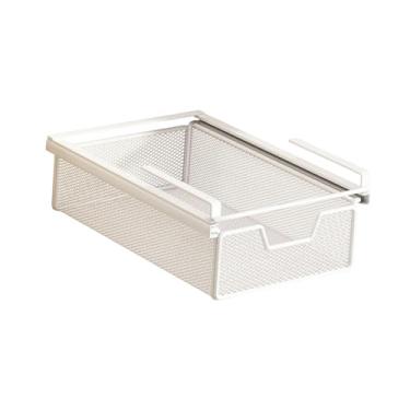 Imagem de WeiLaiKeQi Cesta de armazenamento sob a prateleira multifuncional deslizante para baixo do armário, cesta suspensa para banheiro, S Widen
