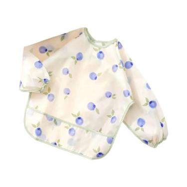 Imagem de Babadores Impermeáveis De Manga Longa Laváveis Para Bebês Elinfant, Fr