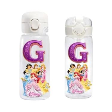 Imagem de Garrafa De Água Plástica Infantil De 600ml Com Desenhos De Princesas D