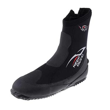 Imagem de Lljsszr Roupa de Mergulho em Neoprene de 5 Mm com Bota E Suporte para Alça com Zíper, 3XL (47-48)