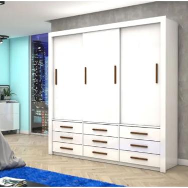 Imagem de Guarda Roupa Anjos Sem Espelho Branco - Carioca Móveis