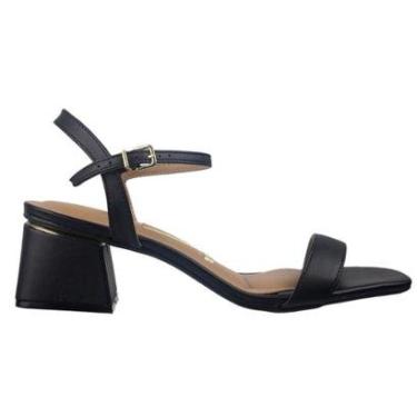 Imagem de Sandália Salto Bloco com Detalhe Metalizado Feminina Vizzano Preta - 6428.101-Feminino