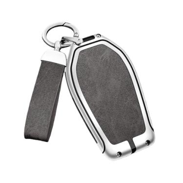 Imagem de Compatível Com Bmw Série 5 Caso Chave 3 6 X3 X5 X1 X2 X6 Escudo Protetor Compatível Com Lâmina De Faca Capa Carro Fábrica(C silver gray set)