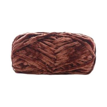 Imagem de Fio De Lã De Veludo Super Macio 100g Material De Tricô Grosso Para Cha