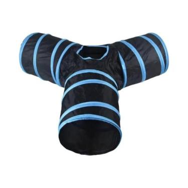 Imagem de Túnel Dobrável Para Gatos, Brinquedo Interativo De Treinamento Diverti
