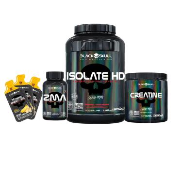 Imagem de Combo Whey + Creatina + ZMA + Gel - Black Skull