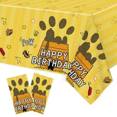 Imagem de Senliart 2 toalhas de mesa descartáveis 187 x 106 cm, decorações de festa para crianças, meninos, chás de bebê, mesas retangulares (azul14)