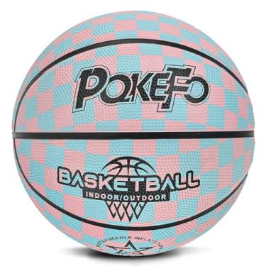 Imagem de PQKEFO Basquete infantil juvenil tamanho 4 (64,8 cm) bolas de basquete premium para uso interno e externo para meninos e meninas, jogar no quintal, parque, praia e piscina