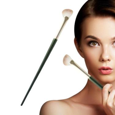 Imagem de Pincel de sombra para nariz em formato de meio leque, pincel para contorno de nariz - Pincéis de contorno em formato de meio leque - Ferramentas de maquiagem escova angular corretivo escova cerdas