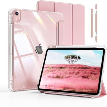 Imagem de Capa para iPad (A16) 11ª Geração 11" 2025 e iPad 10ª Geração 10,9" 2022,Caneta Stylus Absorvente, Adesivo Coletor de Poeira e Função Despertar/Suspender Automático (Rosa)