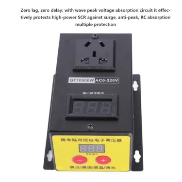 Imagem de Luqeeg Regulador de Tensão Tiristor Ajustável de Alta Precisão para Tensão/velocidade/escurecimento, 0-220v, para Uso Doméstico/industrial