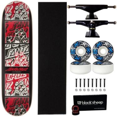 Imagem de Skate Santa Cruz Powerlyte Profissional 8.0 Next 53 Black 15-Masculino