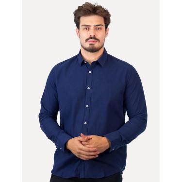 Imagem de Camisa Original Penguin Masculina Regular Flanela Azul Marinho-Masculino