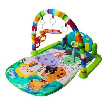 Imagem de Tapete de atividades musical para bebê brinquedo infantil bichinhos co