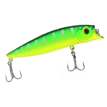 Imagem de Isca Artificial Popper Topwater 9,5cm 12g – Isca Dura com Anzol Triplo e Olhos 3D para Pesca em Água Doce e Salgada(9.5cm 12g,B)