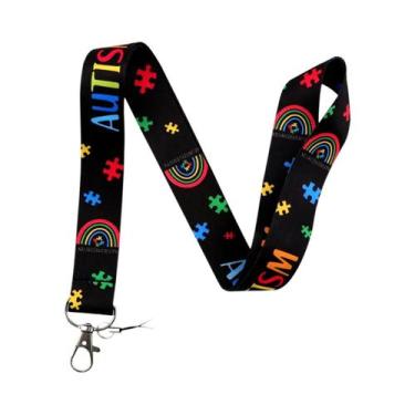 Imagem de Cordão De Pescoço Arco-Íris Para Chaveiro, Porta-Crachá, Acessórios Pa