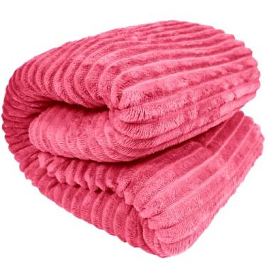 Imagem de Manta Cobertor Canelada Microfibra Super Soft Casal 1,80x2,20m (Pink)