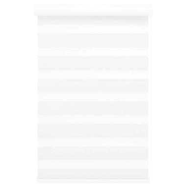 Imagem de Persiana Rolo Duplo Tecido Zebra Branca 120 L X 160 A Double