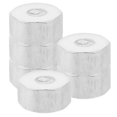 Imagem de balacoo 6 peças 304 tampas hexagonais de mangueira de aço inoxidável 1/2 polegada rosca interna plugue de latão cromado para pia radiador tubo de água e torneira de jardim