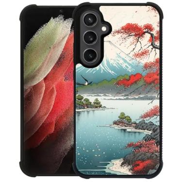 Imagem de CARLOCA Compatível com capa para Samsung Galaxy S23 FE, padrão Fuji de montagem japonesa para meninas ultra proteção à prova de choque de silicone macio TPU antiderrapante traseira
