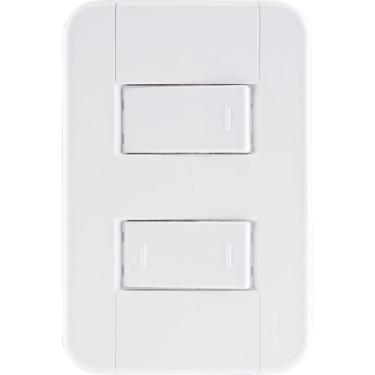 Imagem de Conjunto 4x2 Com 1 Interruptor Simples 10 A 250 V E 1 Interruptor Paralelo 10 A 250 V Tab