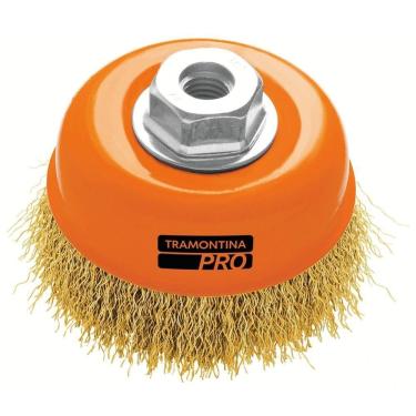 Imagem de Escova Tipo Copo Arame Ondulado 4'' Tramontina Pro Tramontina
