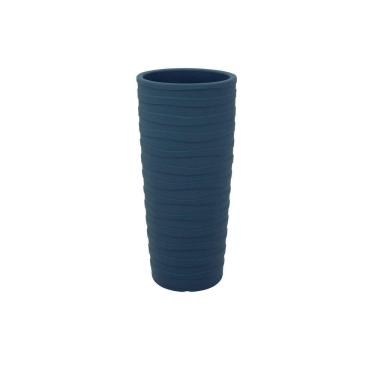 Imagem de Vaso Tramontina Grego Polietileno Azul Turquesa 80cm Tramontina