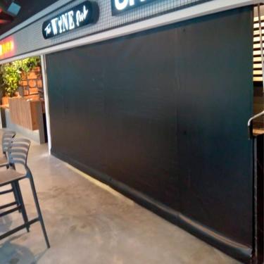 Imagem de Toldo Cortina Preto - 1,60m X 2,80m - Kit Completo