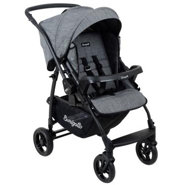 Imagem de Carrinho de Bebe Burigotto Reversivel Rio K 22 Mesclado Preto