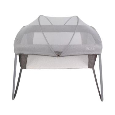 Imagem de Berço Portátil Sugar Cinza e Branco - Singular Baby