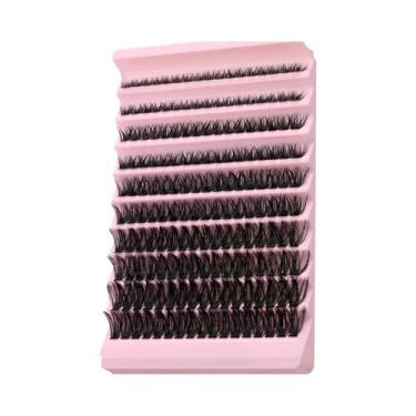 Imagem de Cílios Postiços Naturais Em Tufos 8-16mm, Bandeja Mista De Cílios Indi