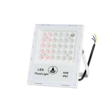 Imagem de Refletor Holofote Led Rgb 50W 16 Cores Controle Externo Ip67 - Aaa top