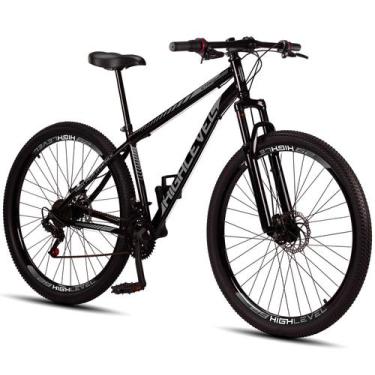 Imagem de Bicicleta Aro 29 Aço Carbono Highlevel Freios a Disco Suspensão 21 mar
