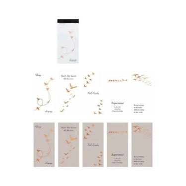 Imagem de Conjunto De Blocos De Notas Em Papel Metalizado Dourado E Prateado Com