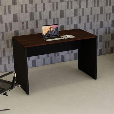 Imagem de Mesa Escrivaninha Retangular X Escritório Pé Painel com Passa Cabos 12