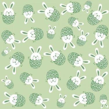 Imagem de Papel De Parede Infantil Coelinhos Páscoa - Drop de Casa