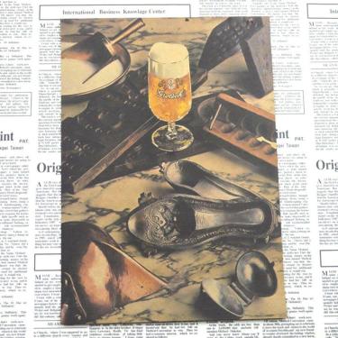 Imagem de Pôster com pintura de cerveja vintage, decoração retrô Kraft Bar, 30x42cm