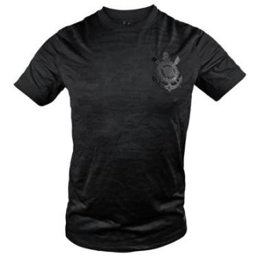 Imagem de Camiseta Corinthians Jacquard Preta Masculino-Masculino