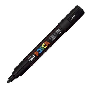 Imagem de Caneta Posca 1.8-2.5 PC-5M Uni Cores A Escolha - Uniball, Preto