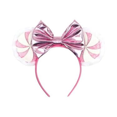 Imagem de Tiara De Natal Com Lantejoulas Em Forma De Floco De Neve Do Mickey Mou