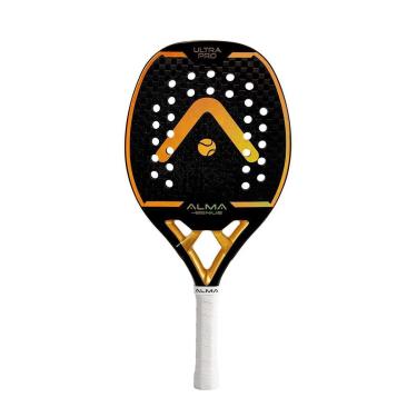 Imagem de Raquete Beach Tennis Alma Genius 12k Ultrapro Preta/Dourada-Unissex